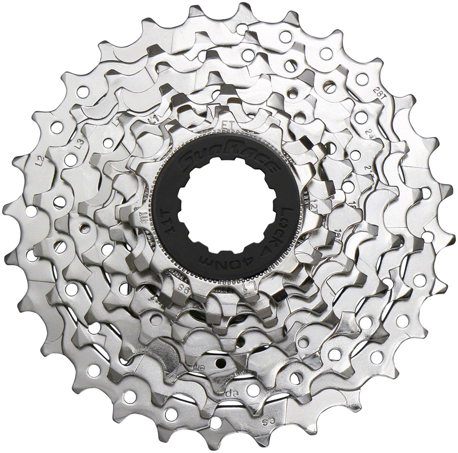 SunRace M96 Cassette - 9-Speed 11-28t Nickel SunRace M96 Cassette - 9-Speed 11-28t Nickel