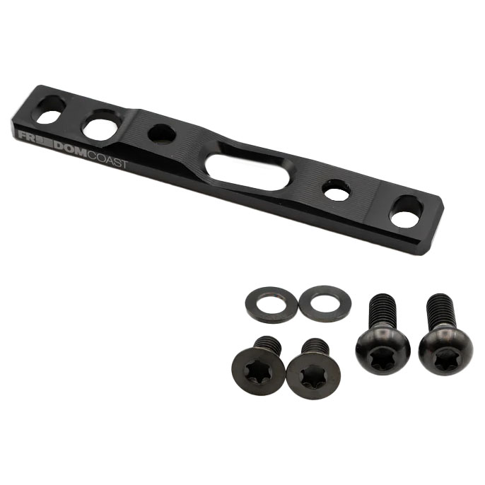 Freedom Coast Flat Mount Brake Adapter Front 0/+20 Black