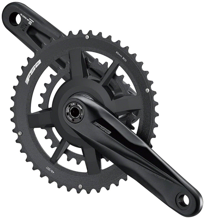 Full Speed Ahead Gossamer Pro AGX+ 2x Crankset - 11-Speed, 46/30t DM/90 BCD 24mm MegaExo Spindle N11, Black