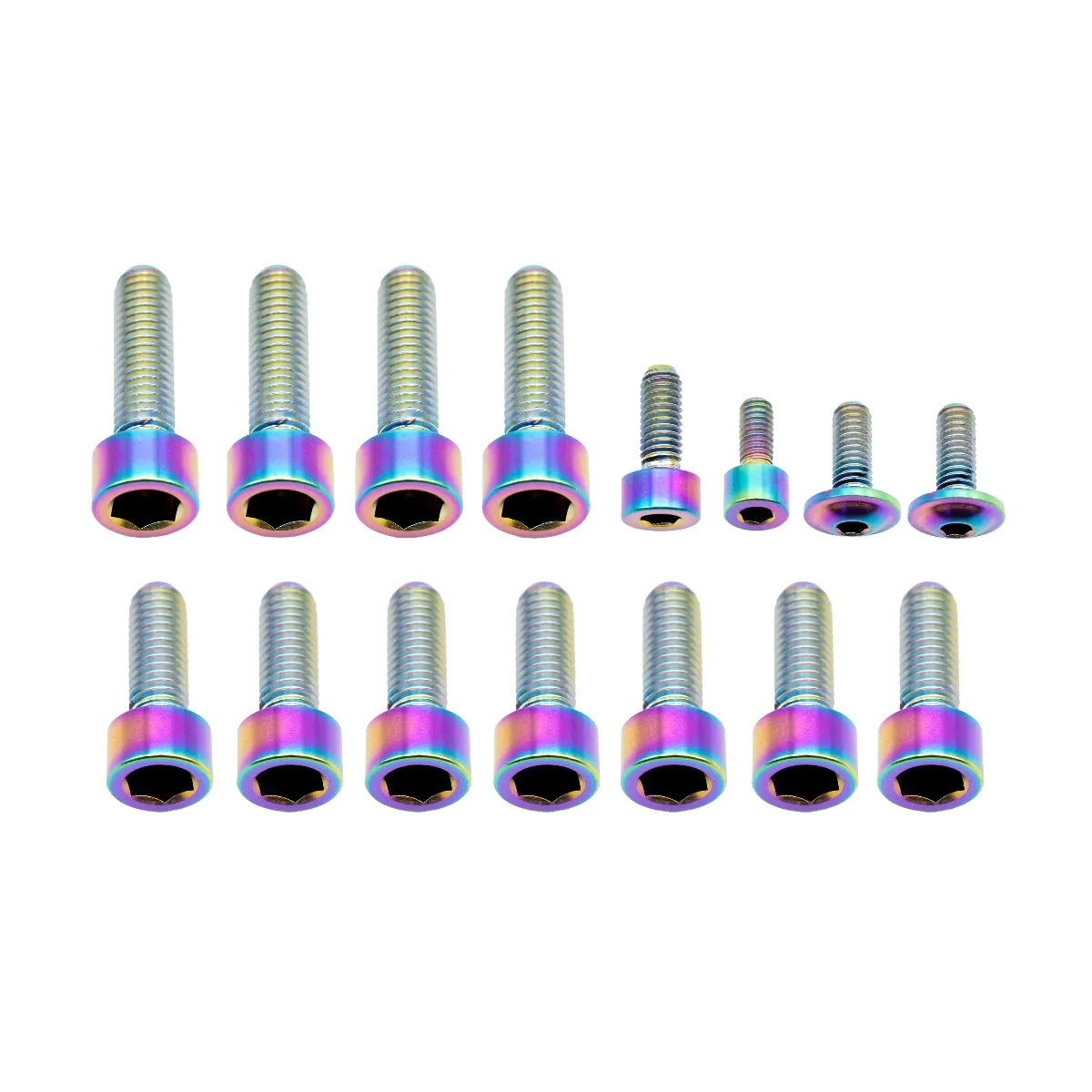 Better Bolts Fox 40 Fork Titanium Bolt Kit Grip Rainbow 15/Count