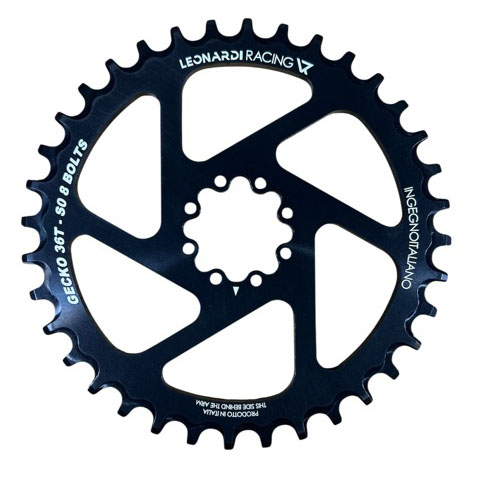 Leonardi S0 8-bolt Direct Mount Ring 36T - Black