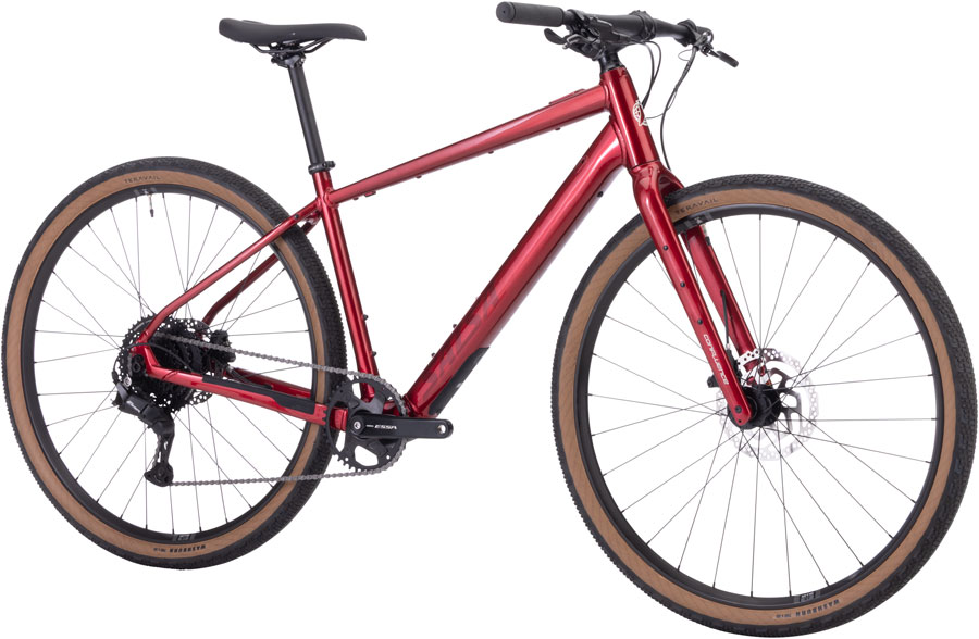 Salsa Confluence Flat Bar Essa 8 eBike - 700c Aluminum Canyon Red - Image 2