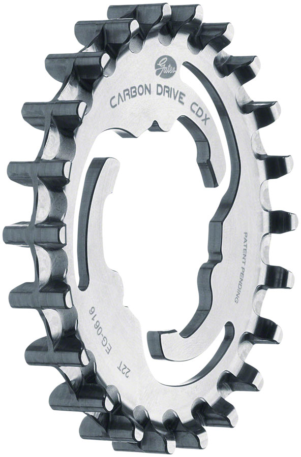 Gates Carbon Drive CDX CenterTrack 3-Lobe SureFit™ Rear Sprocket - 22t Shimano/SRAM 3-Lobe Silver