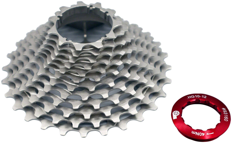 Prestacycle UniBlock PRO Gravel Cassette - 11-Speed For HG 11 Freehub 11-40 Silver variant 3