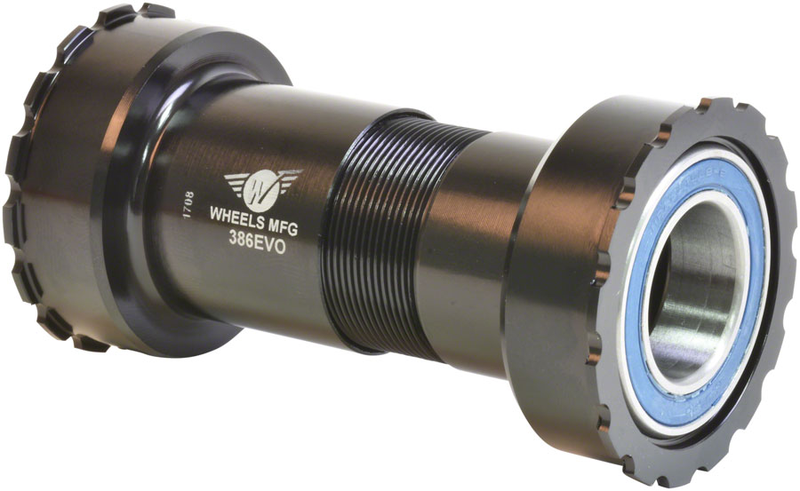 Wheels Manufacturing 386EVO Bottom Bracket - ABEC-3 Bearings For 22/24mm SRAM Cranks BLK Wheels Manufacturing 386EVO Bottom Bracket - ABEC-3 Bearings For 22/24mm SRAM Cranks BLK