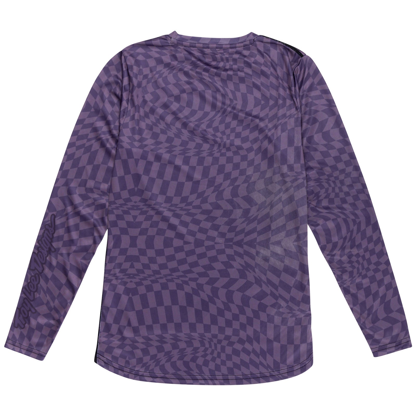 Womens Lilium Long Sleeve Jersey Twisted Checkers Deep Purple - Image 2