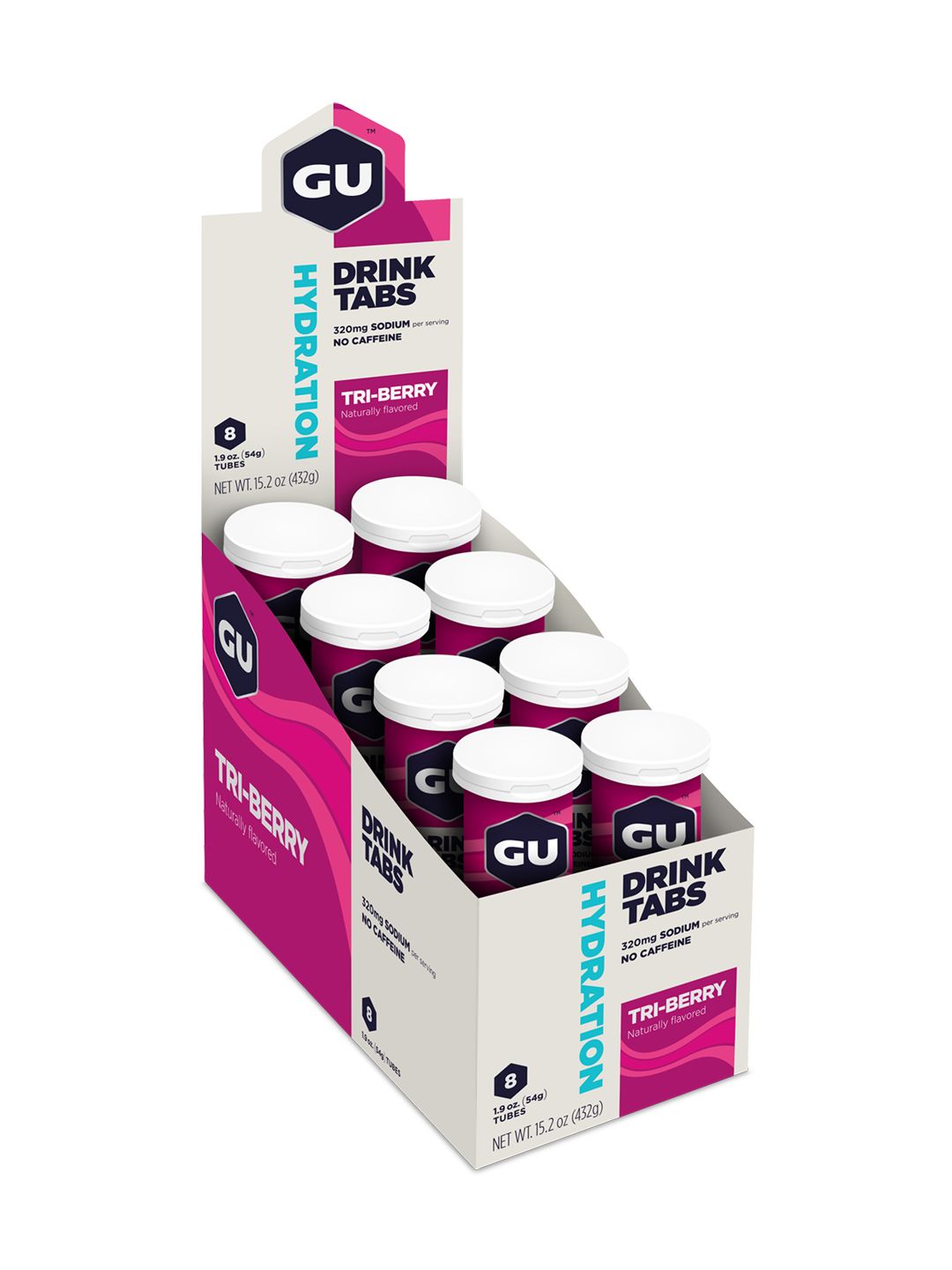 Supplement GU Hydration Tabs Tri-Berry 8 Tube Box