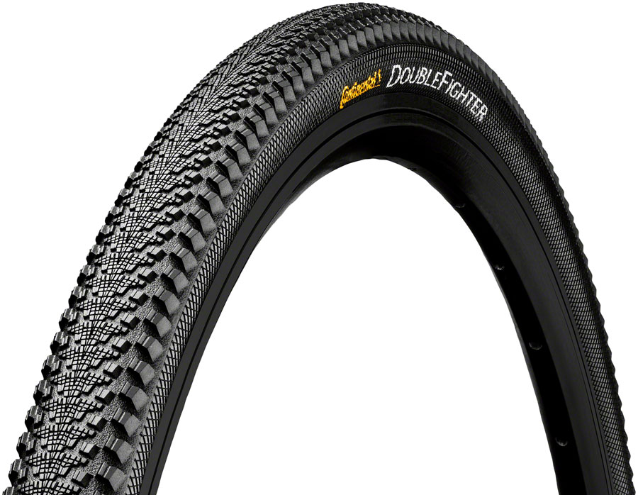 Continental DoubleFighter III Tire - 26 x 1.90 Clincher Wire Black Sport
