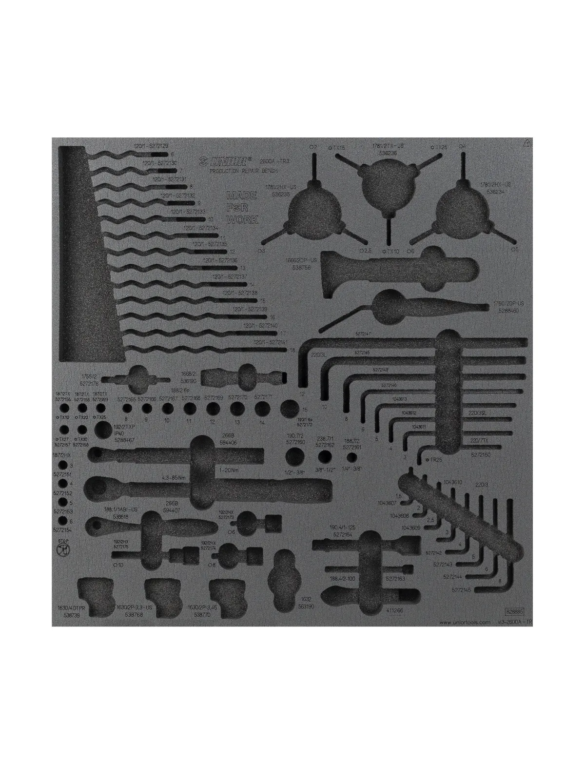 Unior Drawer Foam Insert Production 3 Tool