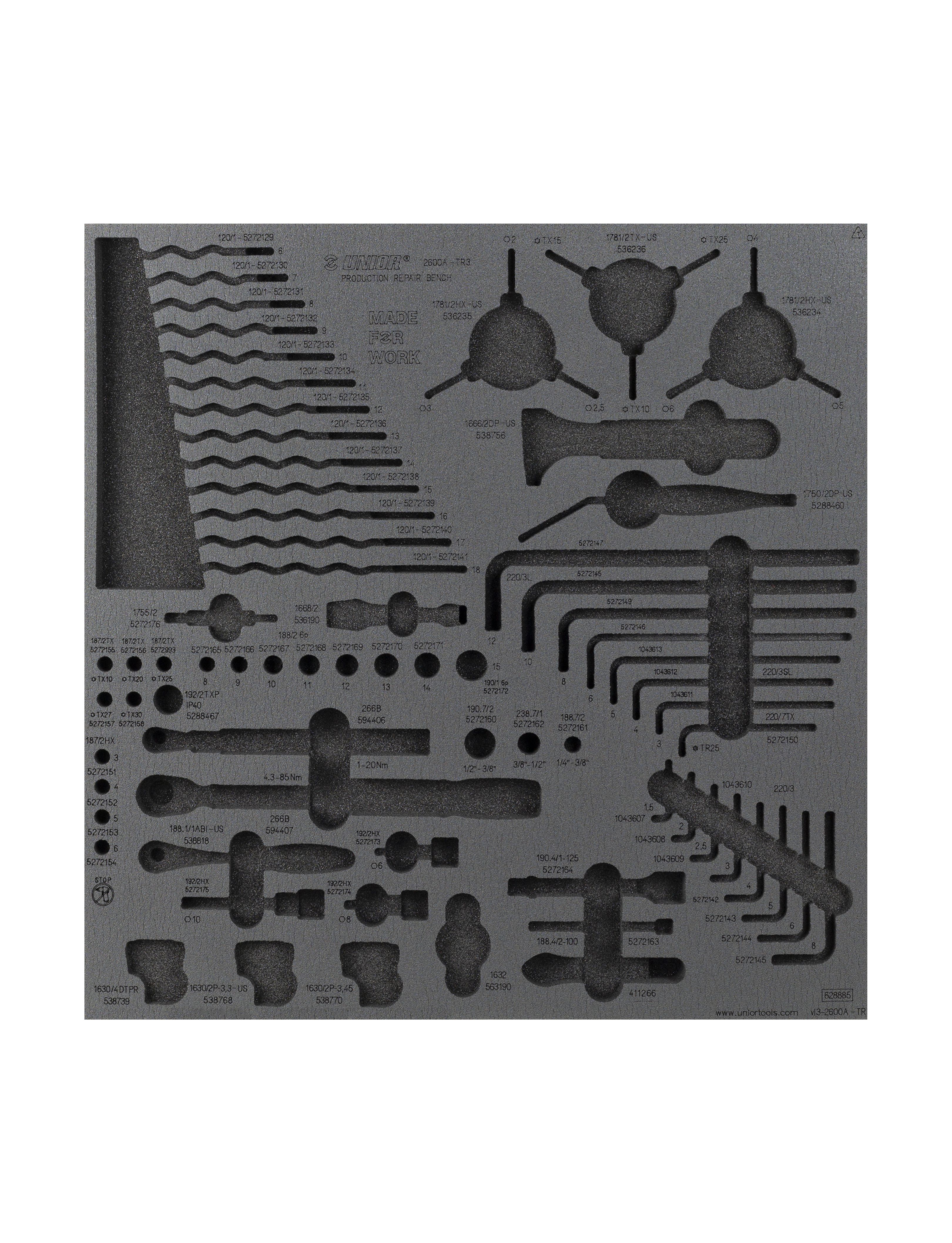 Unior Drawer Foam Insert Production 3 Tool