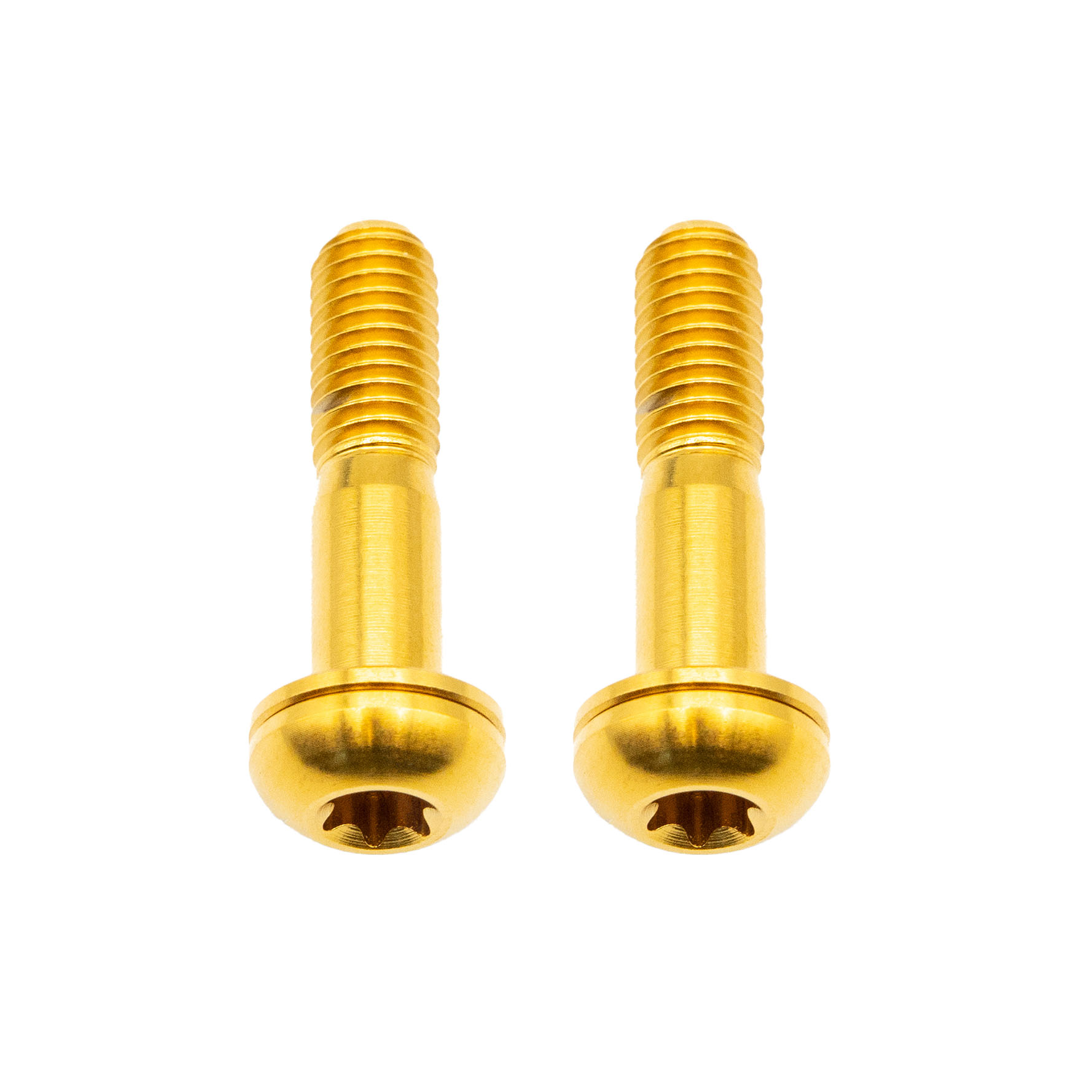 Better Bolts Titanium Flat Mount Bolt Kit 27mm Gold 2/Count