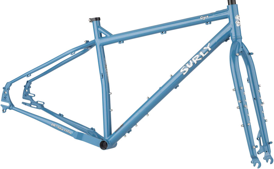 Surly Ogre Frameset - 29" Steel Cold Slate Blue Small Surly Ogre Frameset - 29" Steel Cold Slate Blue Small