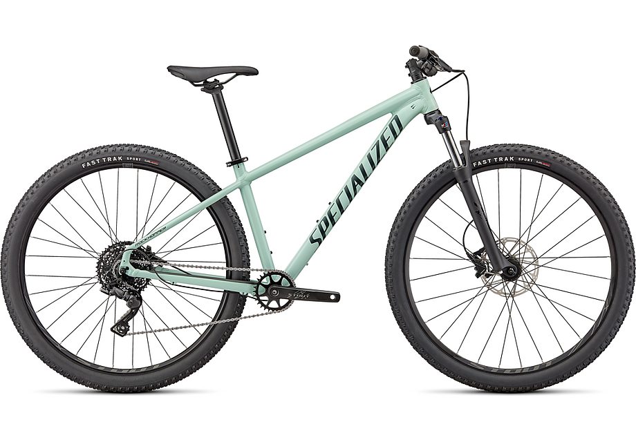 2024 Specialized Rockhopper Comp 27.5 Bike Gloss Ca White Sage / Satin Forest Green M
