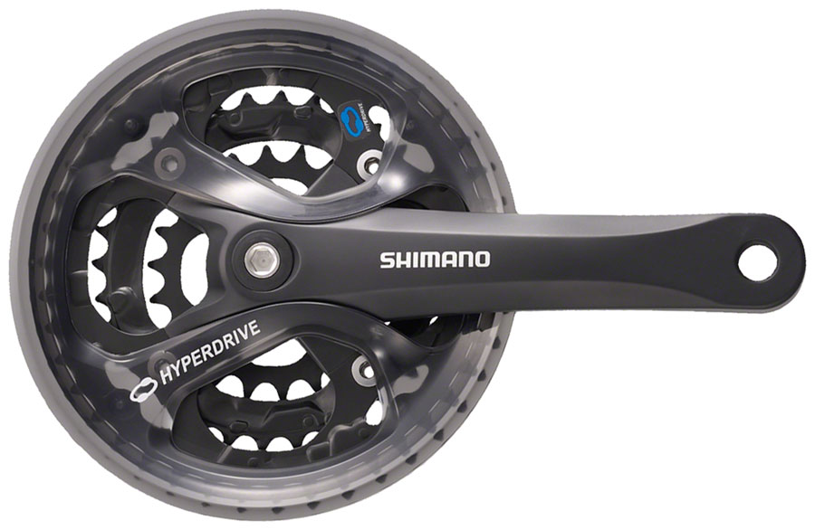 Shimano Acera FC-M361 Crankset - 7/8-Speed 104/64 BCD Square Taper JIS Spindle Interface, Black