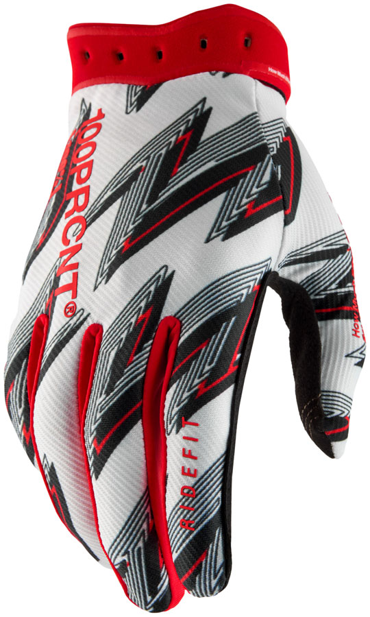 100% Ridefit Gloves - Red X-Large
