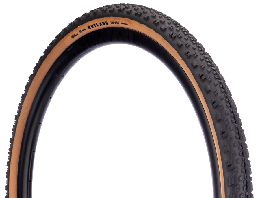 Teravail Rutland Tire - 700 x 50 Tubeless Folding Tan Durable Fast Compound