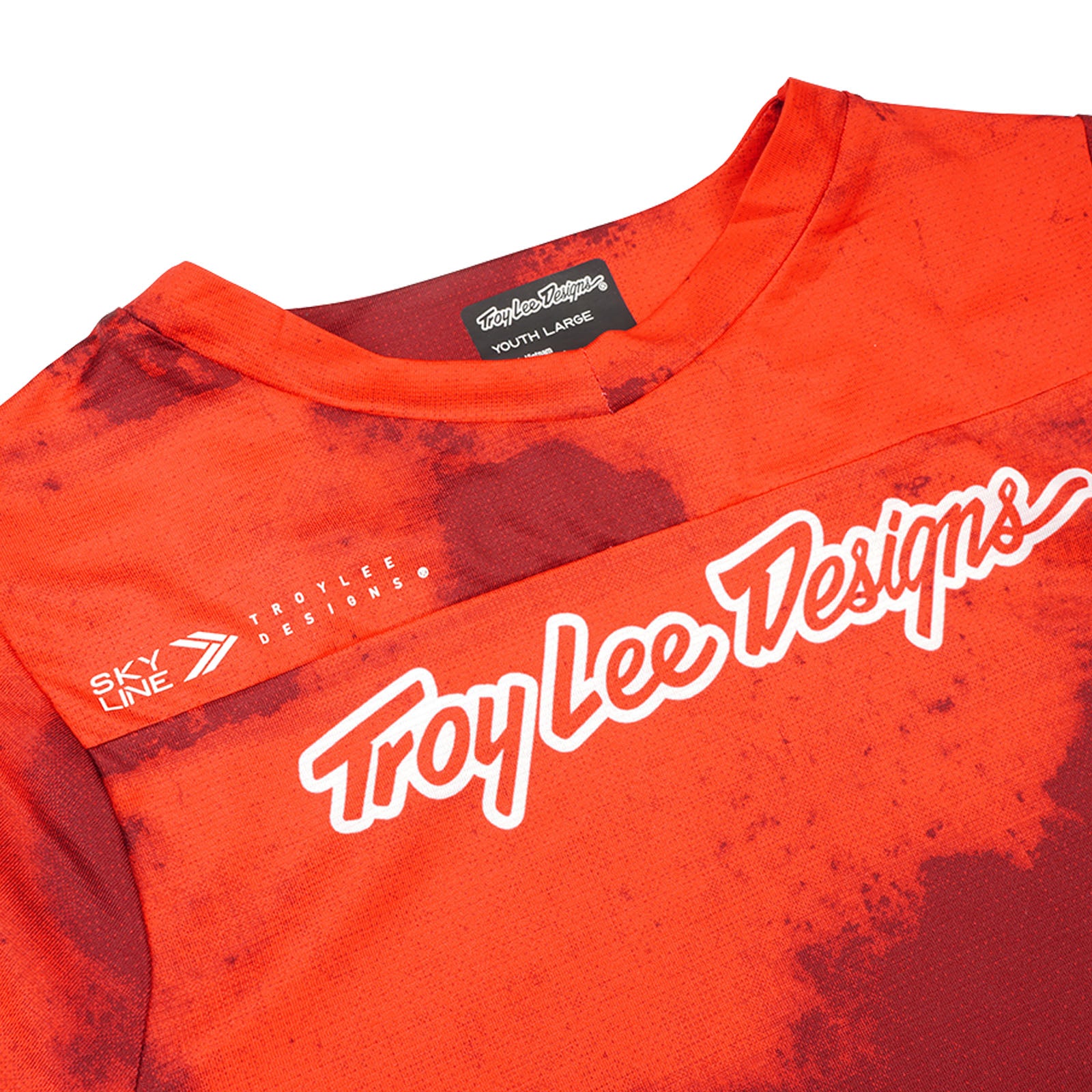 Youth Skyline Short Sleeve Jersey Flared Fiery Red - Image 5