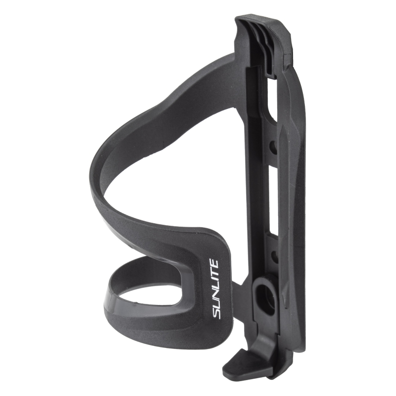 Sunlite Flipper Side Load Water Bottle Cage Universal Side Load Composite Black Braze-on