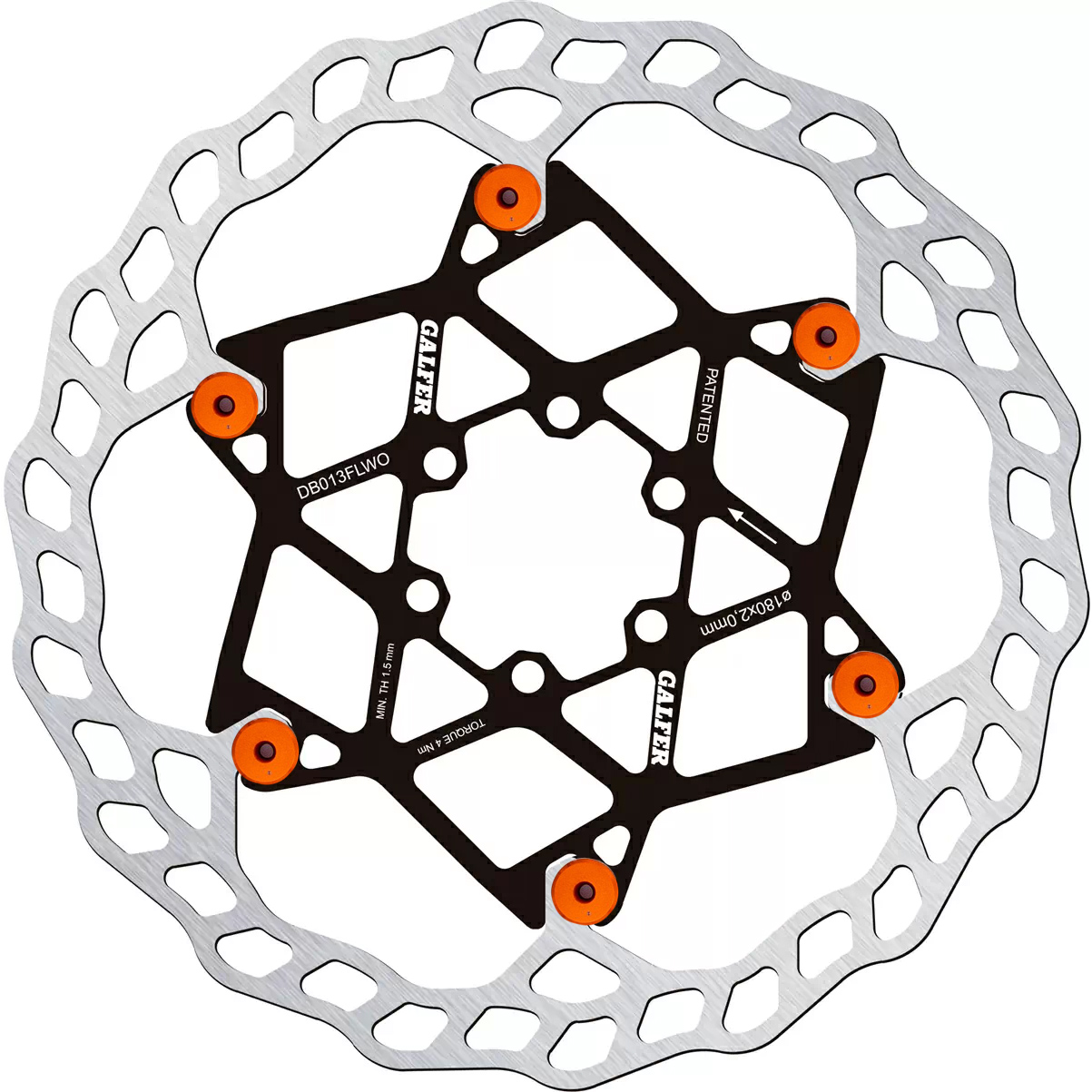 Galfer 180mm Rotor 6-Bolt 2.0mm Floating Blue   variant 3