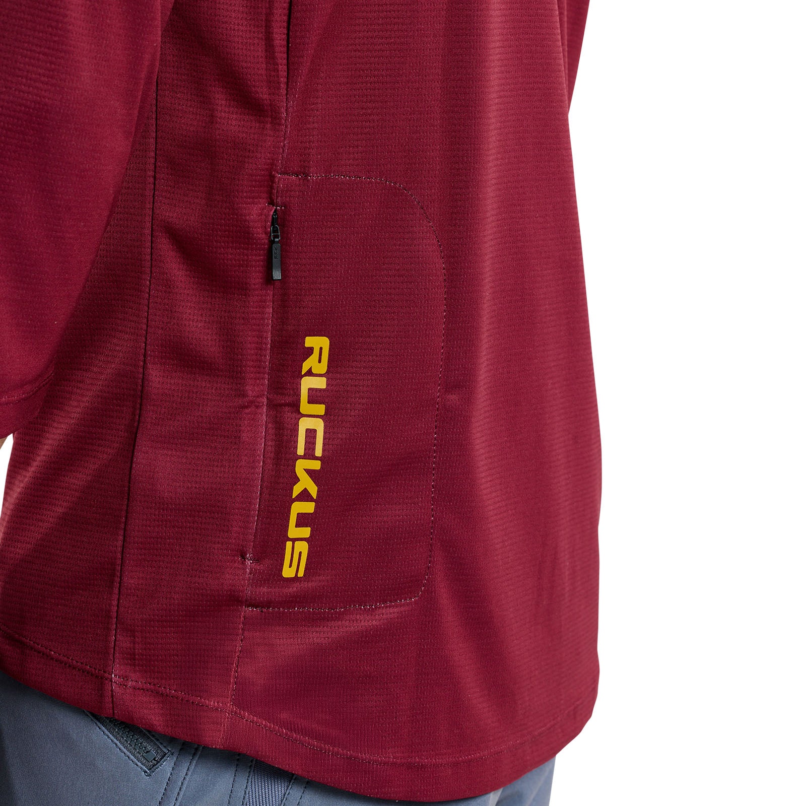 Ruckus 3/4 Jersey Spun Oxblood - Image 15
