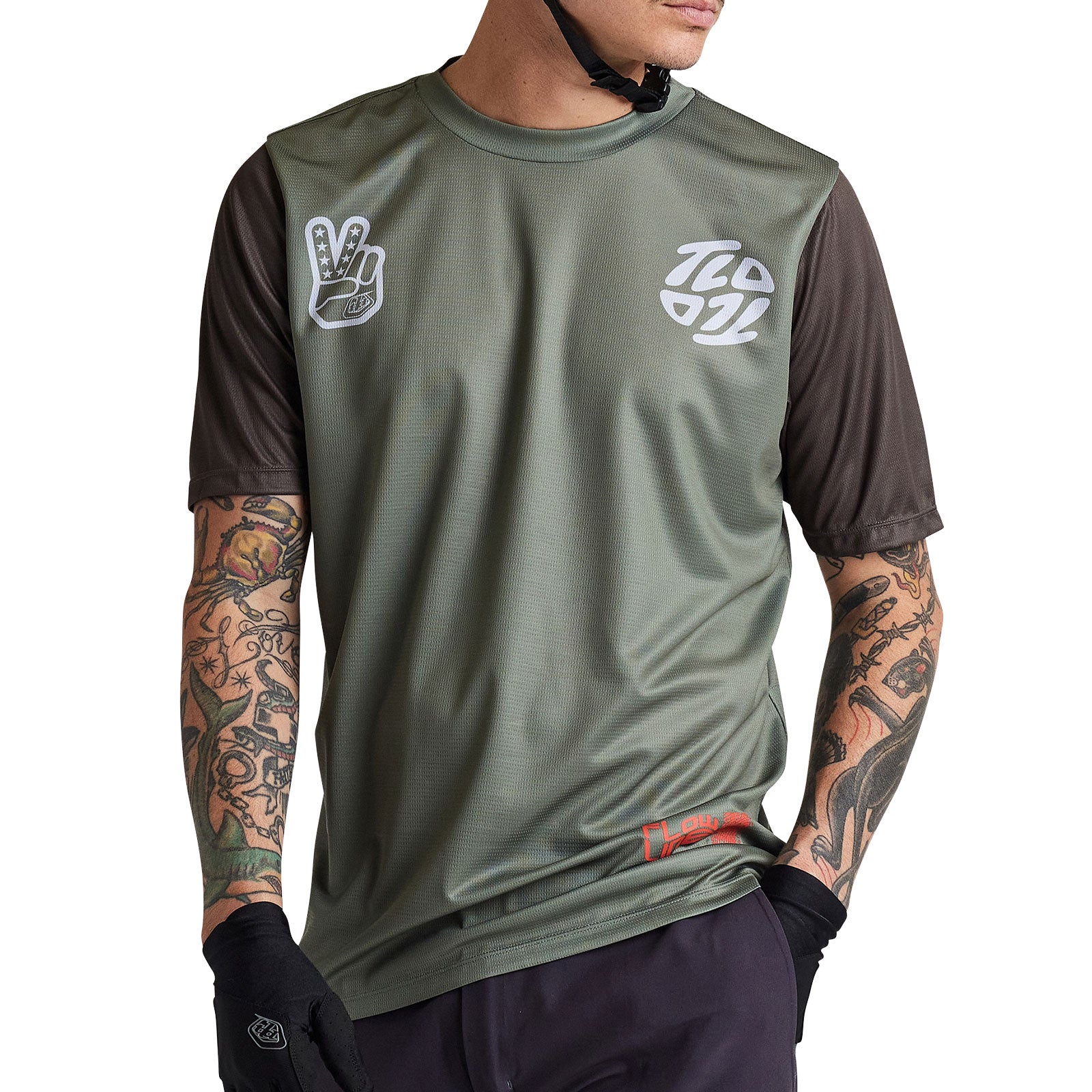 Flowline SS Jersey Flipped Olive - Image 8
