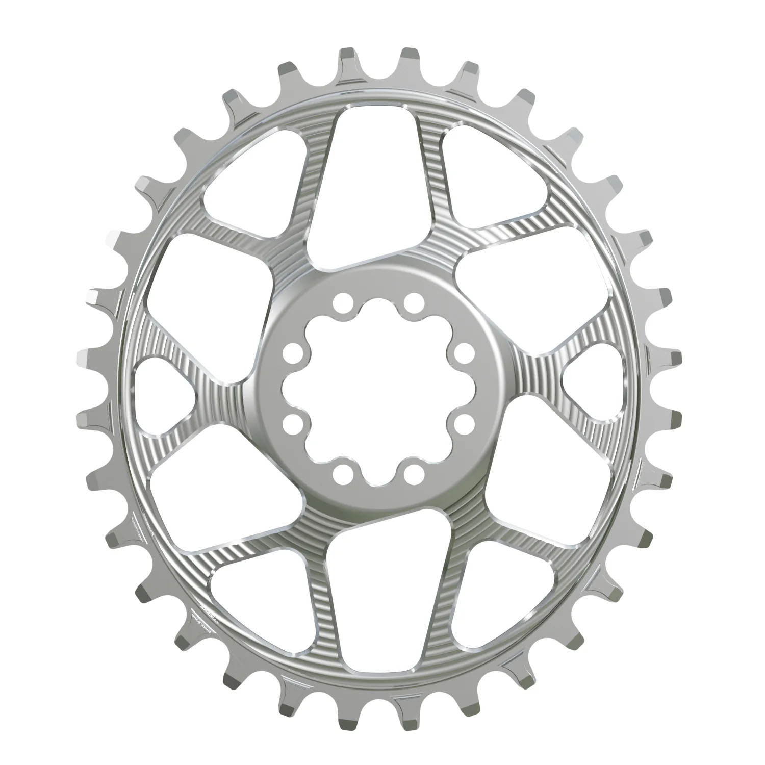 Works Components Oval Chainring SRAM 8-Bolt 30T Boost 3mm Slv