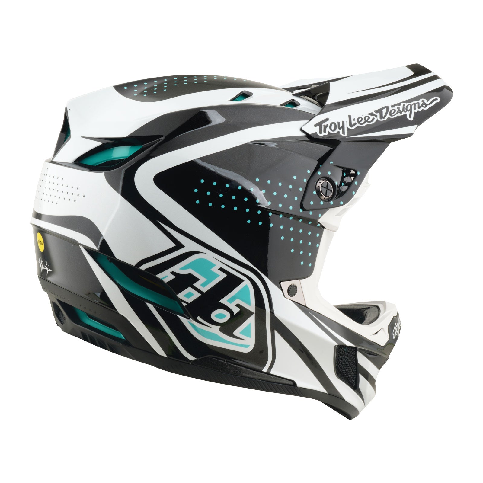D4 Polyacrylite Helmet the Line Charcoal / White - Image 2
