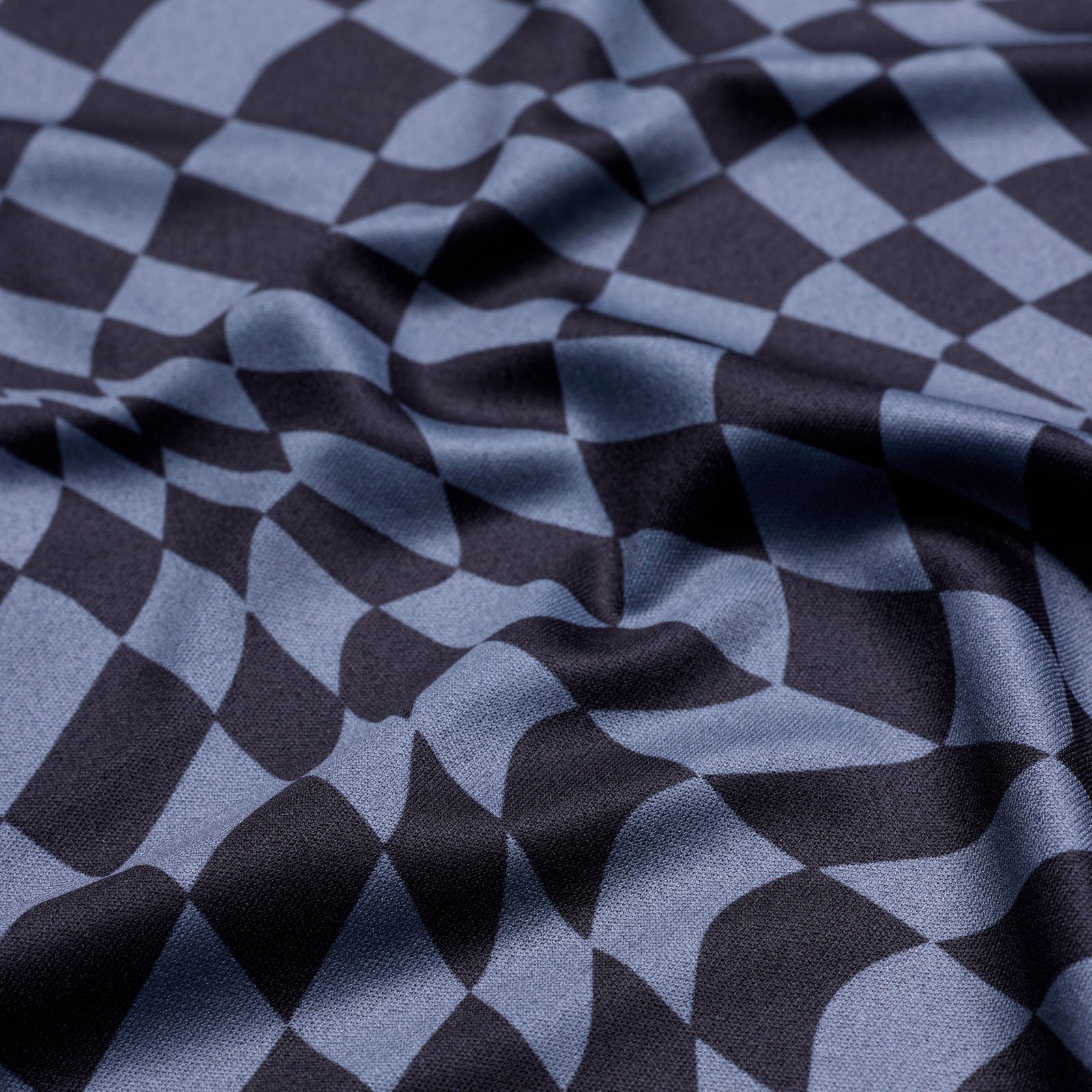 Womens Lilium Short Sleeve Jersey Twisted Checkers Black - Image 4