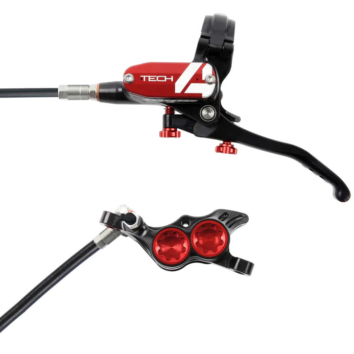 Hope Tech 4 E4 Disc Brake and Lever Set - Front Hydraulic Post Mount variant 2