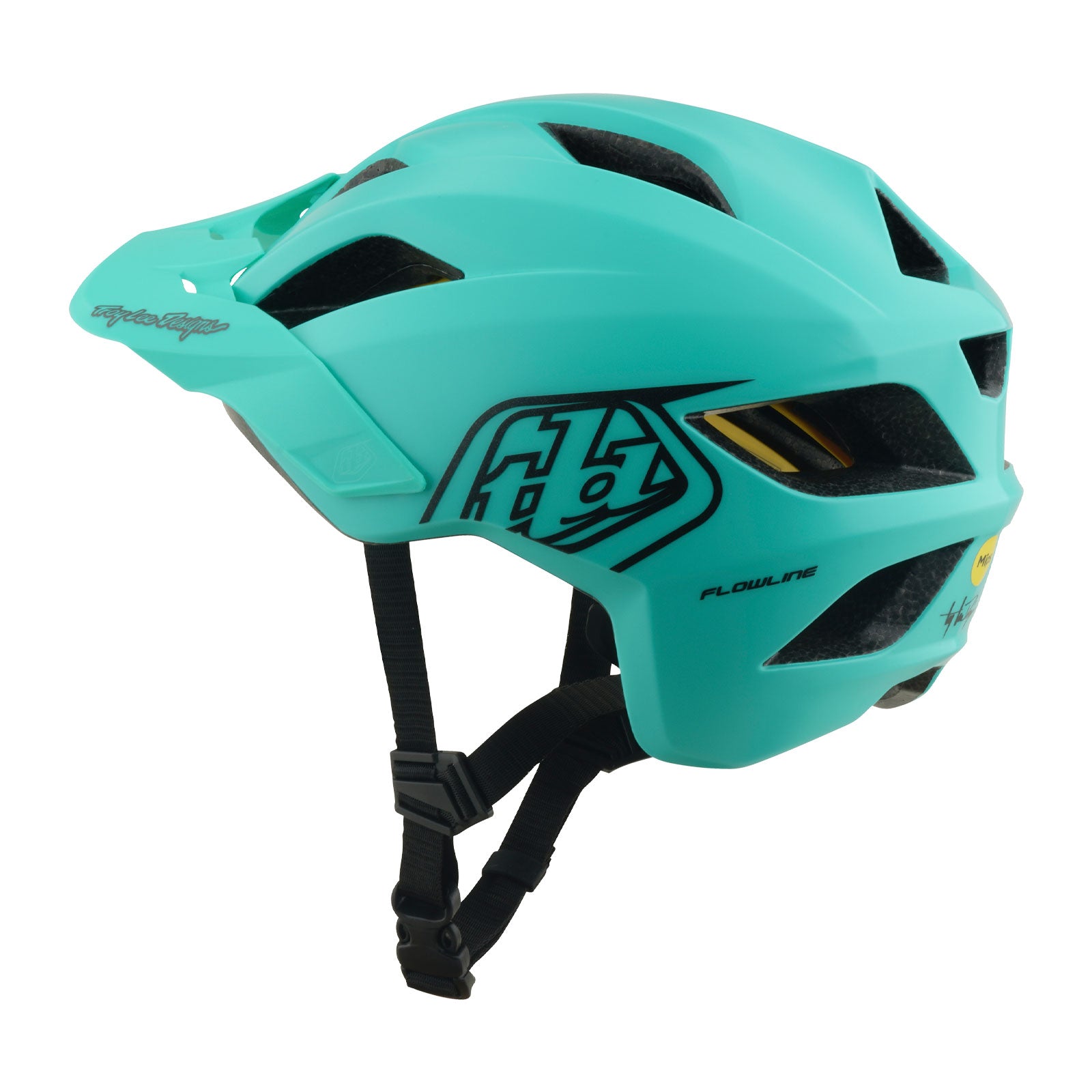Youth Flowline Helmet Point Charcoal / Real Teal - Image 5