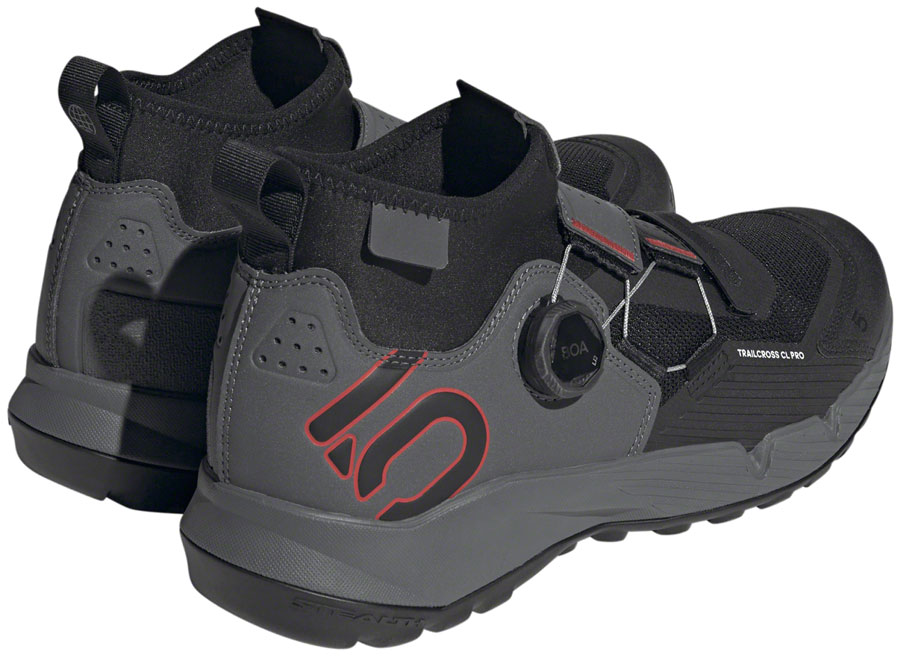Five Ten Trailcross Pro Mountain Clipless Shoes - Men's, Gray Five/Core Black/Red - Image 2