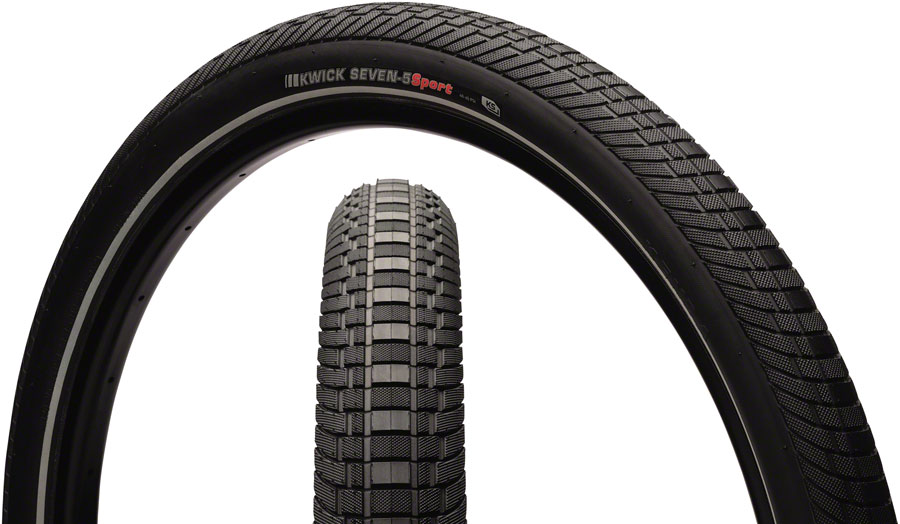 Kenda Kwick Seven.5 Tire - 27.5" Clincher Wire, Black/Reflective, 60tpi KS variant 2