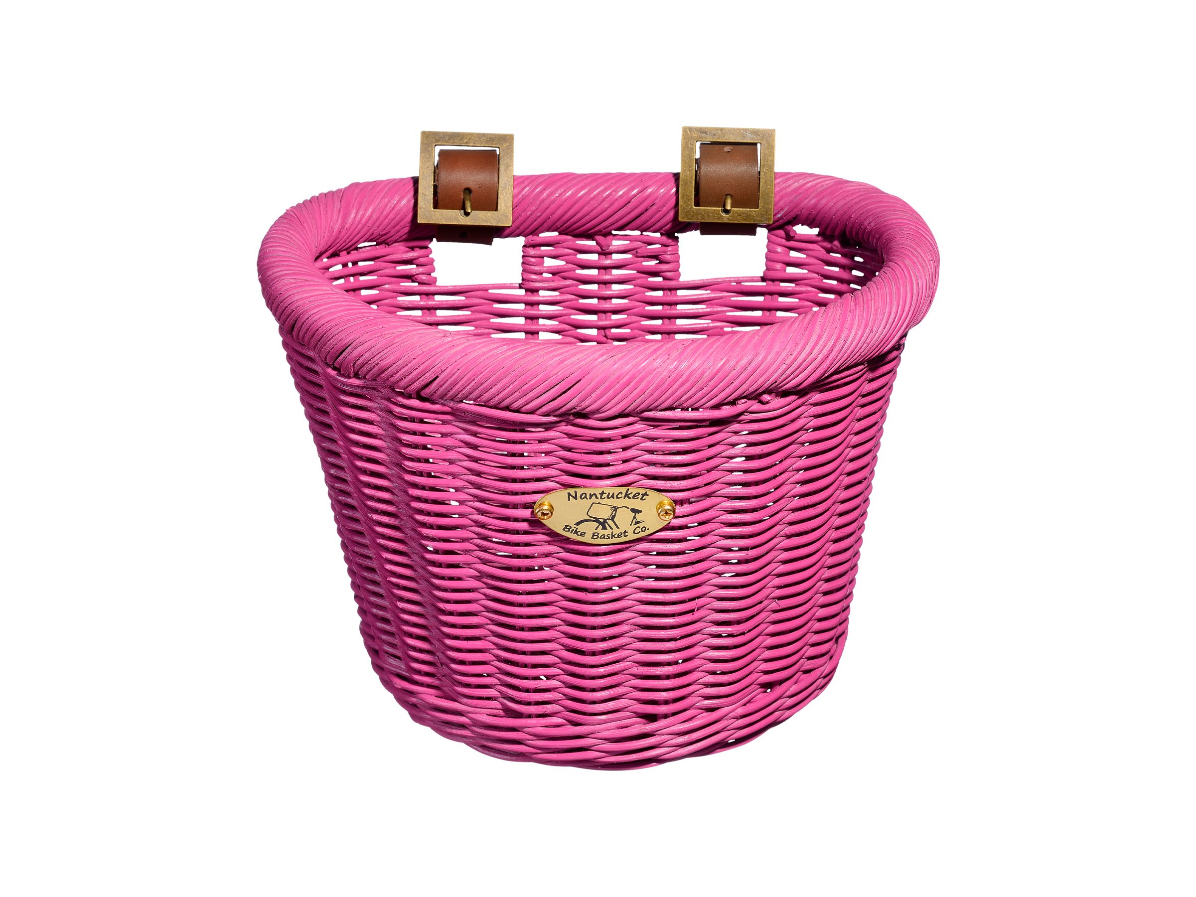 Nantucket Gull D-Shaped Pink Basket Nantucket Gull D-Shaped Pink Basket