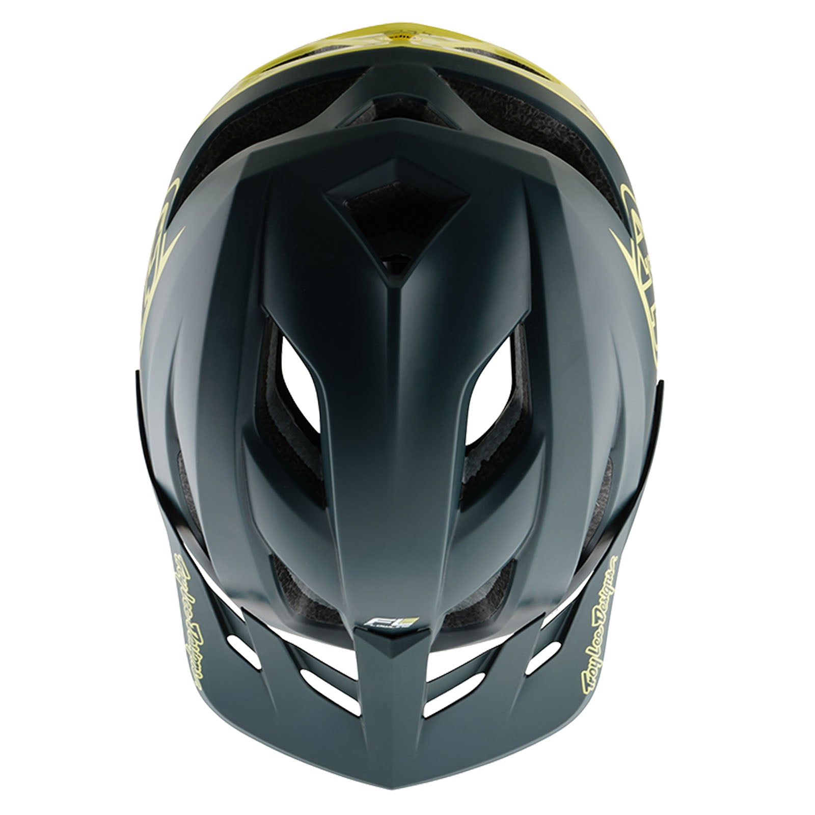 Flowline SE Helmet Badge Gray / Glo Yellow - Image 4