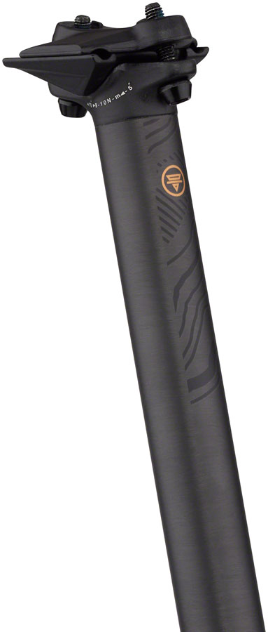 Teravail Stratum Carbon Seatpost - 27.2 x 400mm 18mm Offset Black