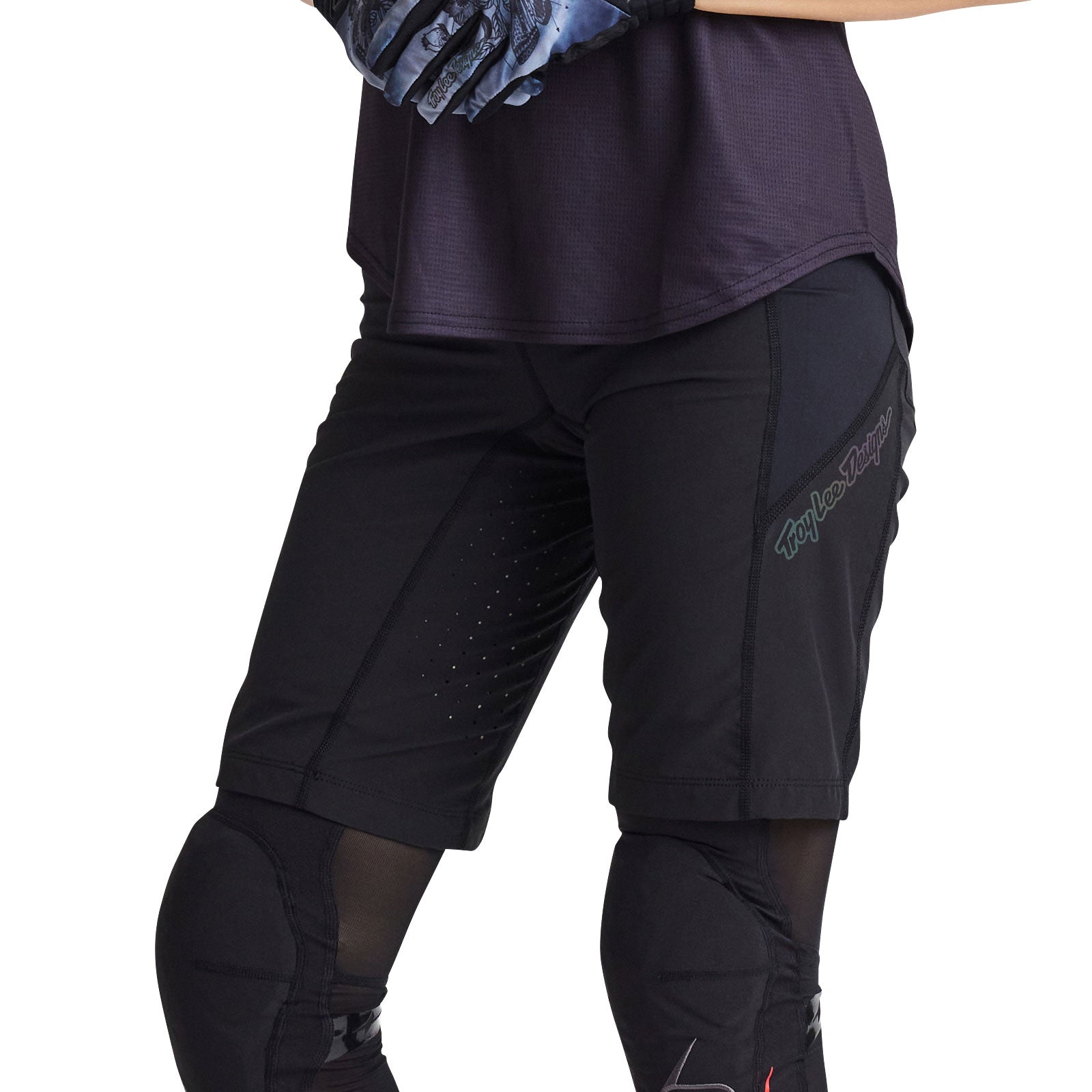 Womens Luxe Short No Liner Solid Black - Image 8