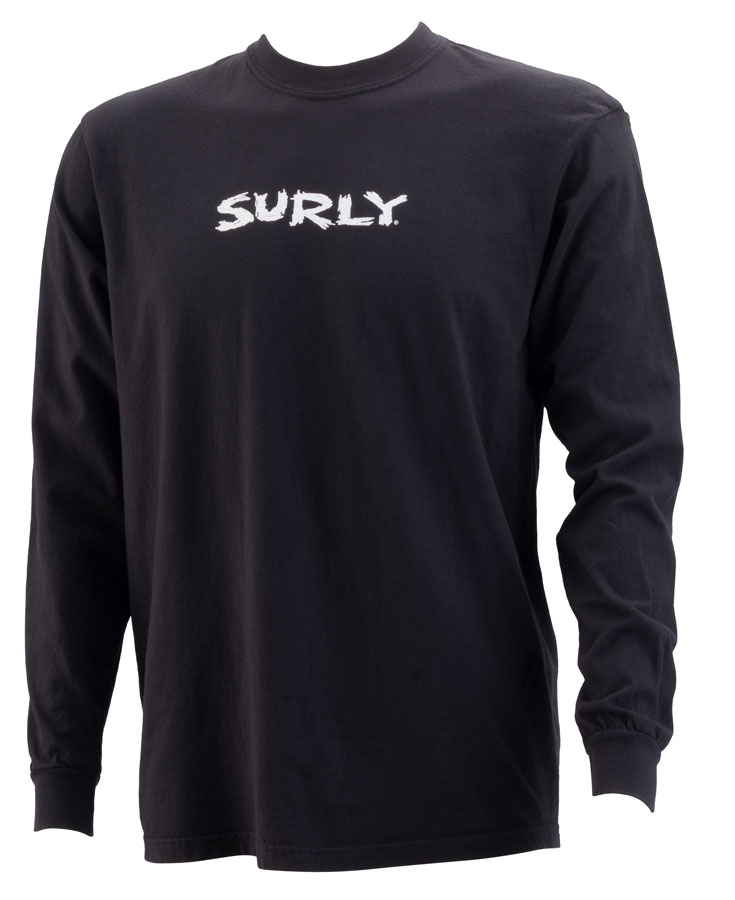 Surly Scratchy Logo Long Sleeve T-Shirt - Unisex Black 3X-Large