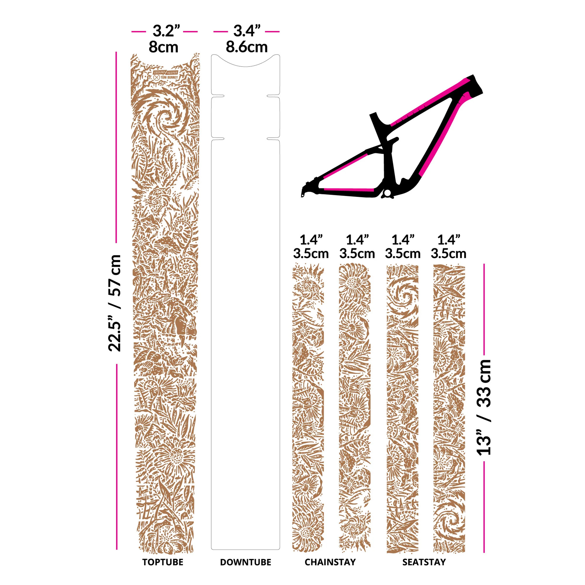 Ground Keeper Frame Keeper Pedalhead Sand Gloss  