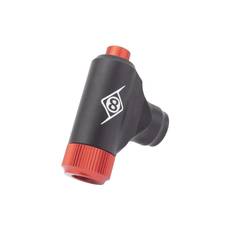 Origin8 Push Button CO2 Inflator Threaded PV/SV Black Inflator Only Aluminum