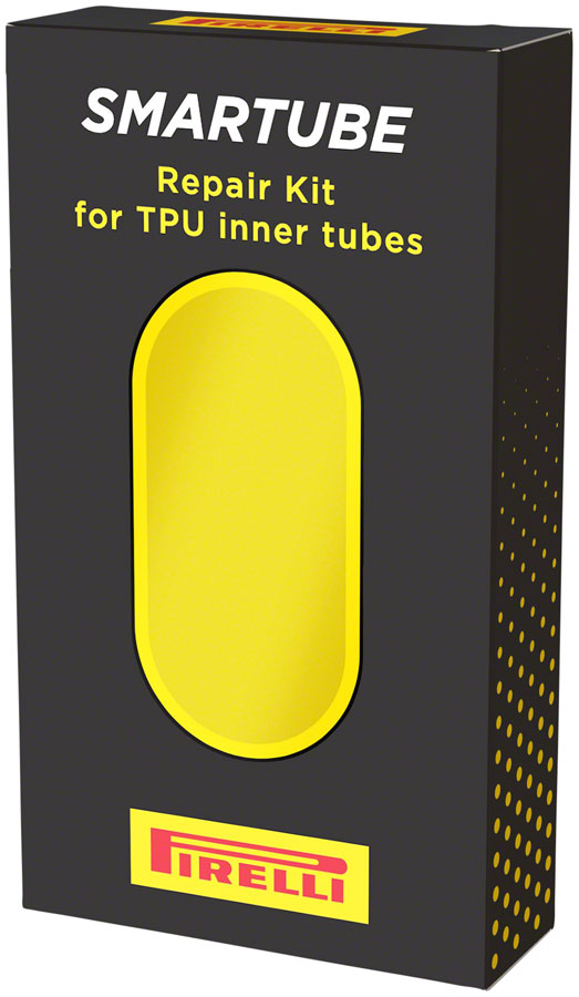 Pirelli SmarTUBE Patch Kit - 10 Patches with Glue Yellow Black Valve Pirelli SmarTUBE Patch Kit - 10 Patches with Glue Yellow Black Valve