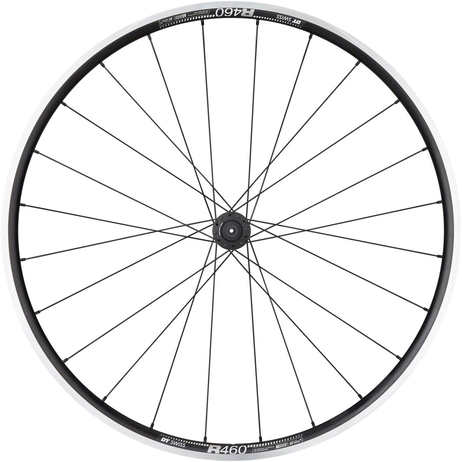 Quality Wheels DT 240/DT R460 Front Wheel - 700 QR x 100mm Rim Brake BLK 24H