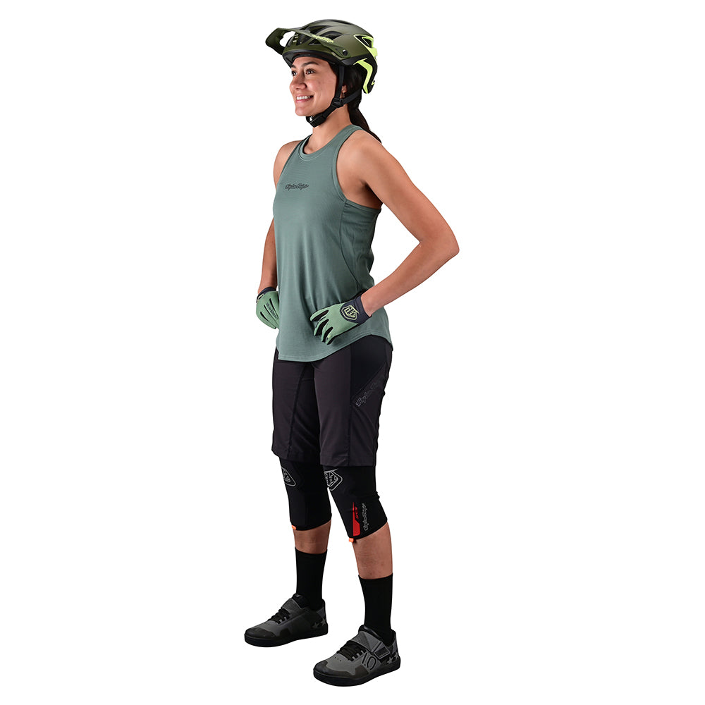 Wmns Luxe Tank Solid Steel Green - Image 5