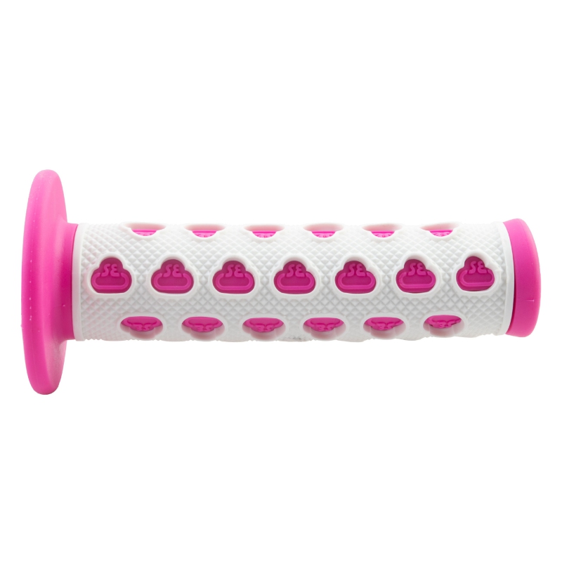 Se bikes S-1E Grips Pink/White 135mm w/ Flange