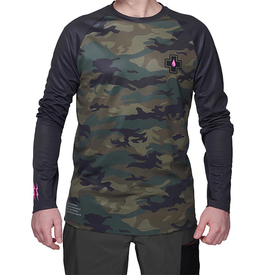 Muc-Off Premium Riders Jersey Long Sleeves Men Camo