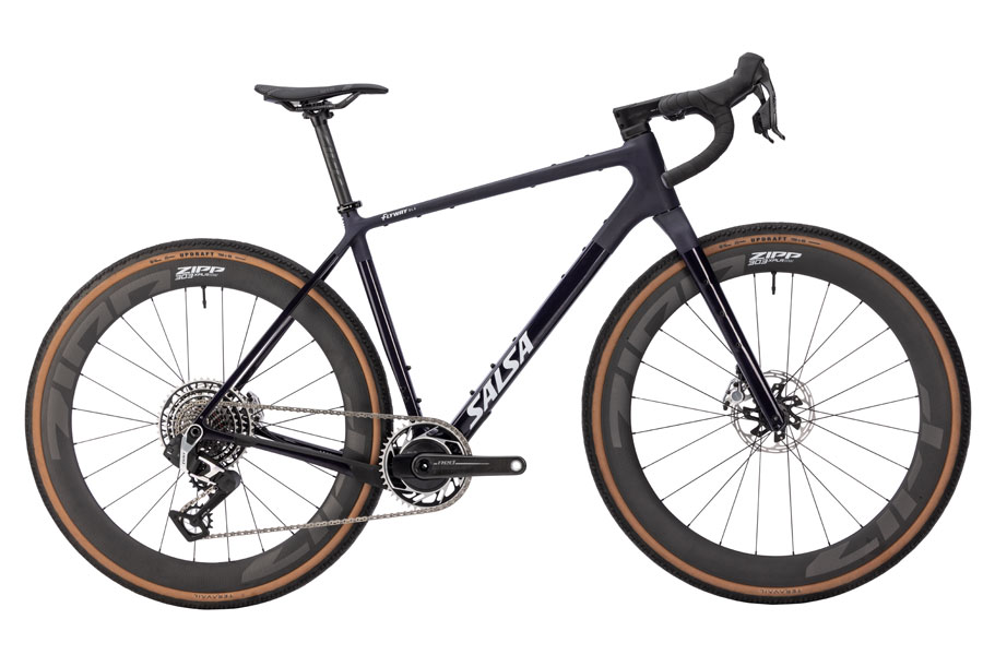 Salsa Flyway C DLX RED XPLR AXS 13 Bike - 700c Carbon Midnight