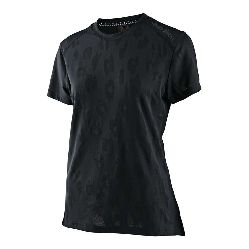Womens Lilium SS Jersey Jacquard Black Womens Lilium SS Jersey Jacquard Black