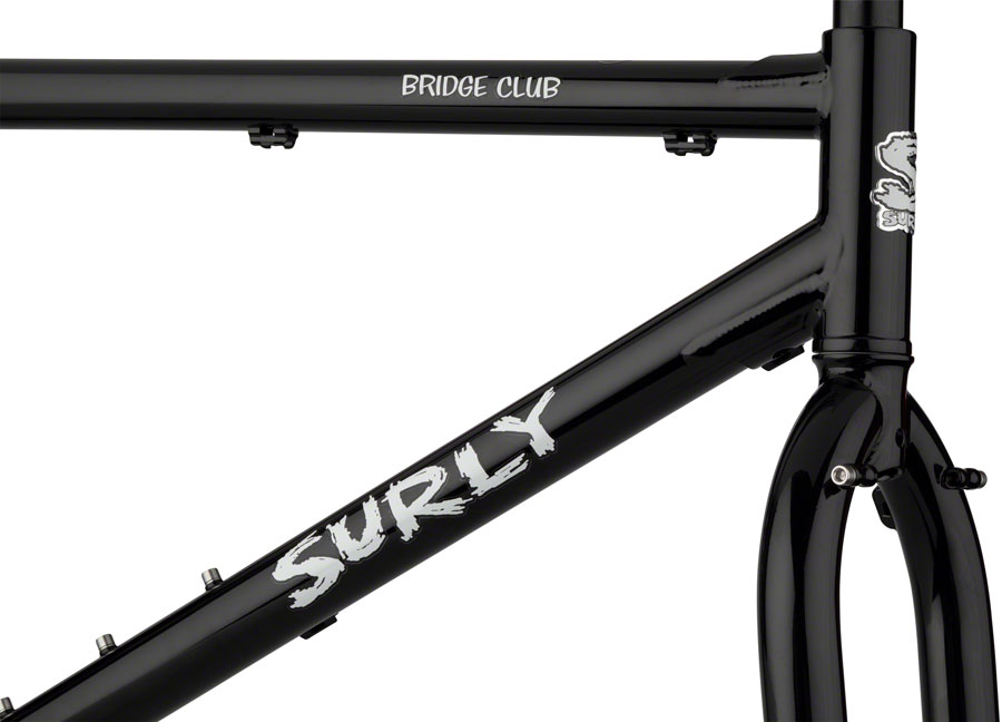 Surly Bridge Club Frameset - 27.5"/700c, Steel, Black - Image 2