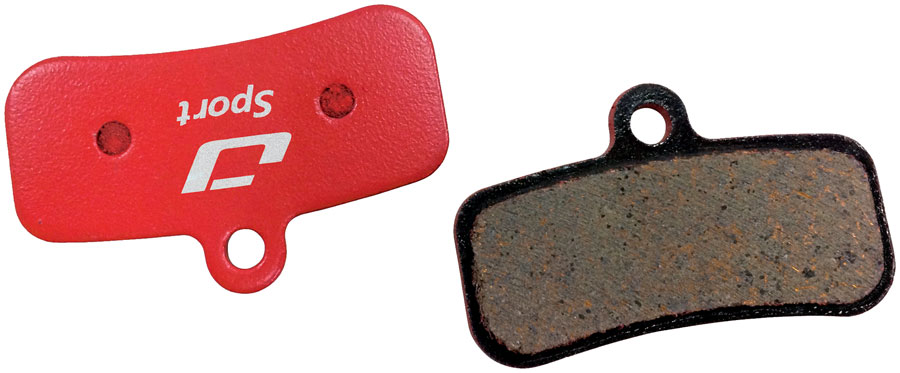 Jagwire Mountain Sport Disc Brake Pads - Semi-Metallic Steel Backed Fits Riderever Attack-XTE Cargo-XT 4-Piston