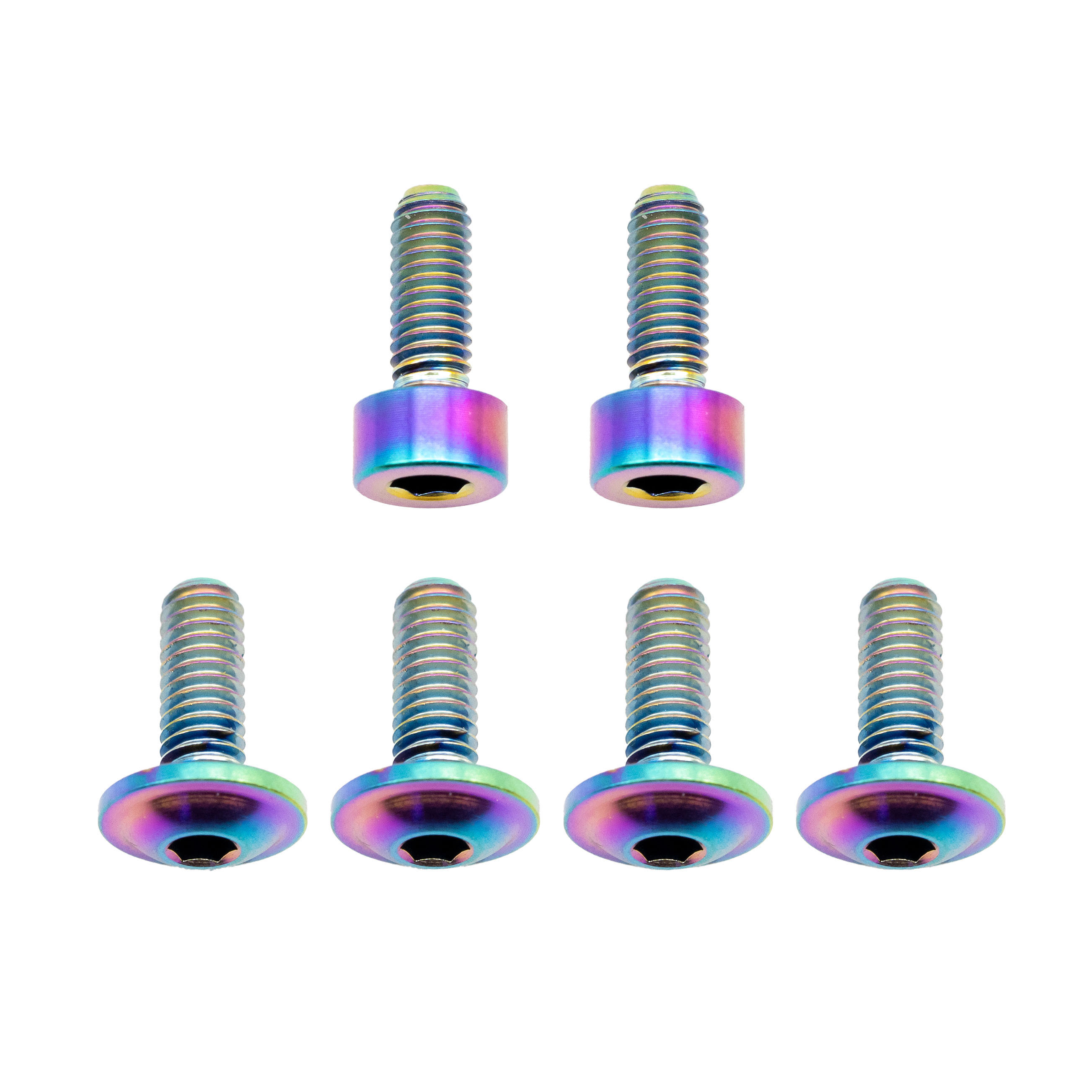 Better Bolts Fox 34SL Fork Ti Bolt Kit Fit4/GripSL Rainbow 6/Ct