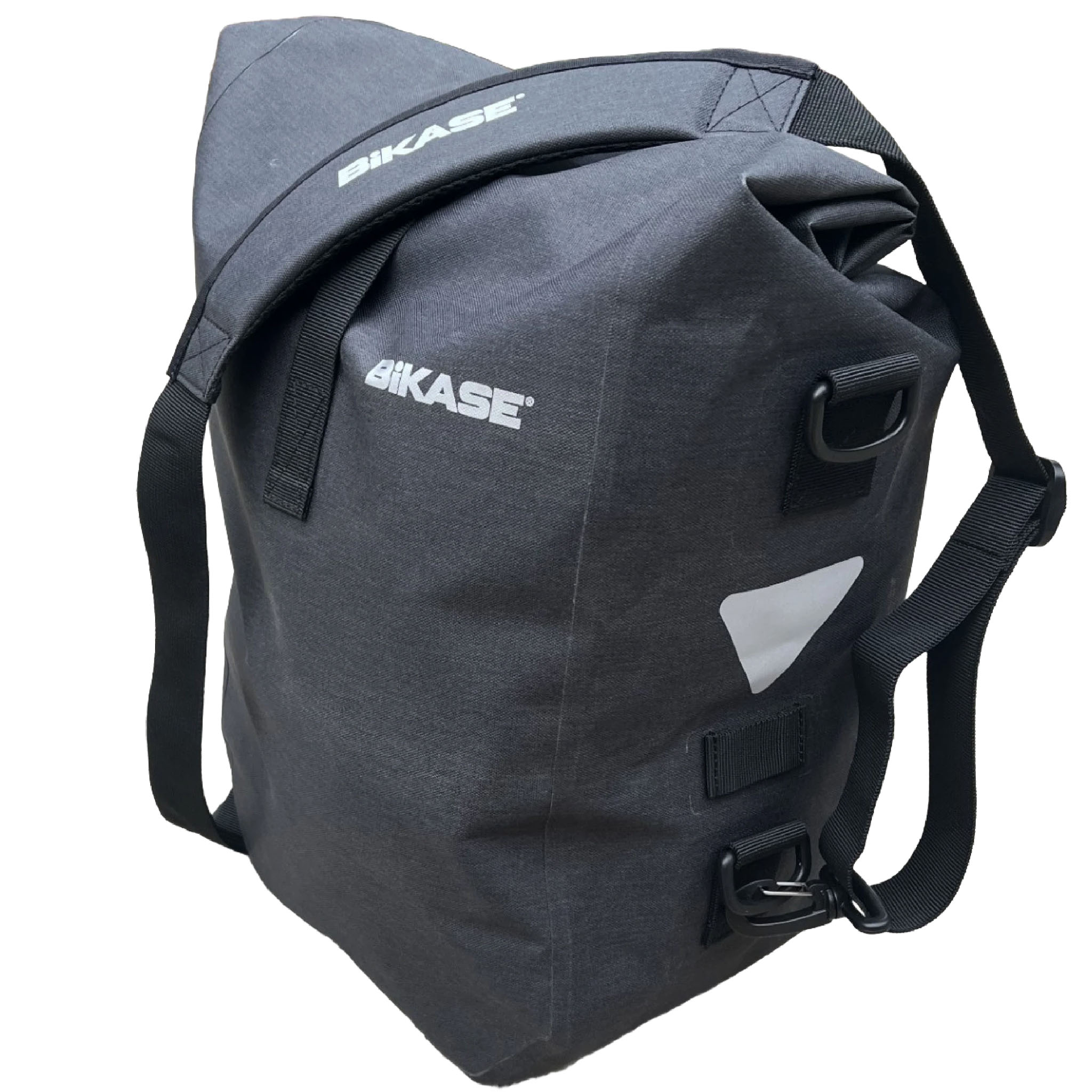 BiKASE Reggie 2 Drybag Pannier 16L Clip Mount Black BiKASE Reggie 2 Drybag Pannier 16L Clip Mount Black